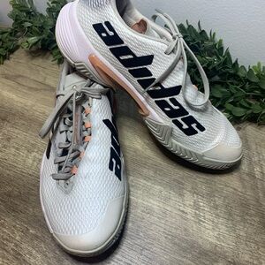 Adidas Barricade Grey Ambient Blush Ladies Sz 8.5